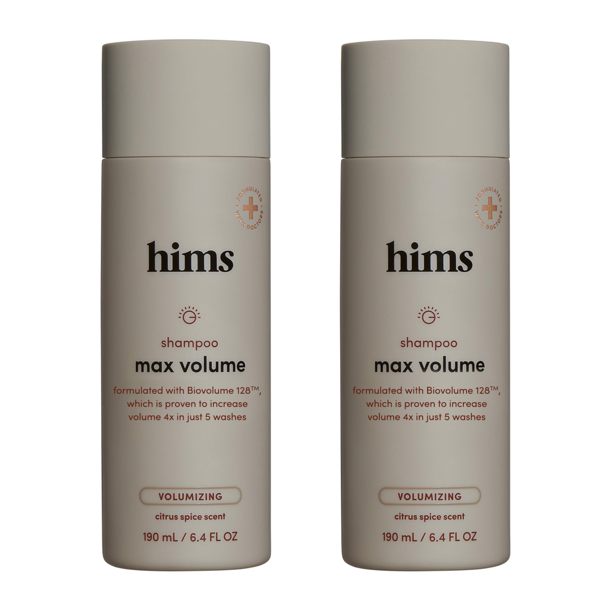 hims Max Volume Shampoo, 2 Pack – Volumizing Biotin Shampoo for Men | Citrus Spice