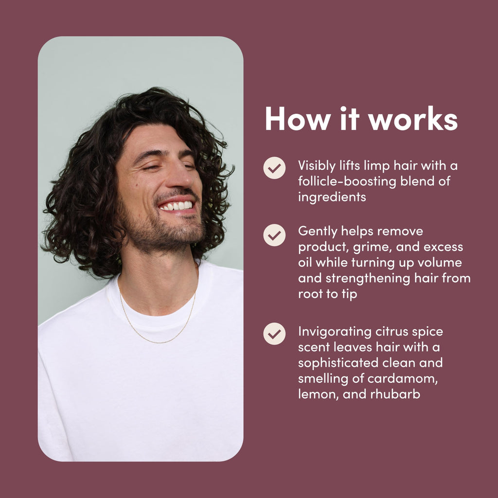 hims Max Volume Shampoo, 2 Pack – Volumizing Biotin Shampoo for Men | Citrus Spice