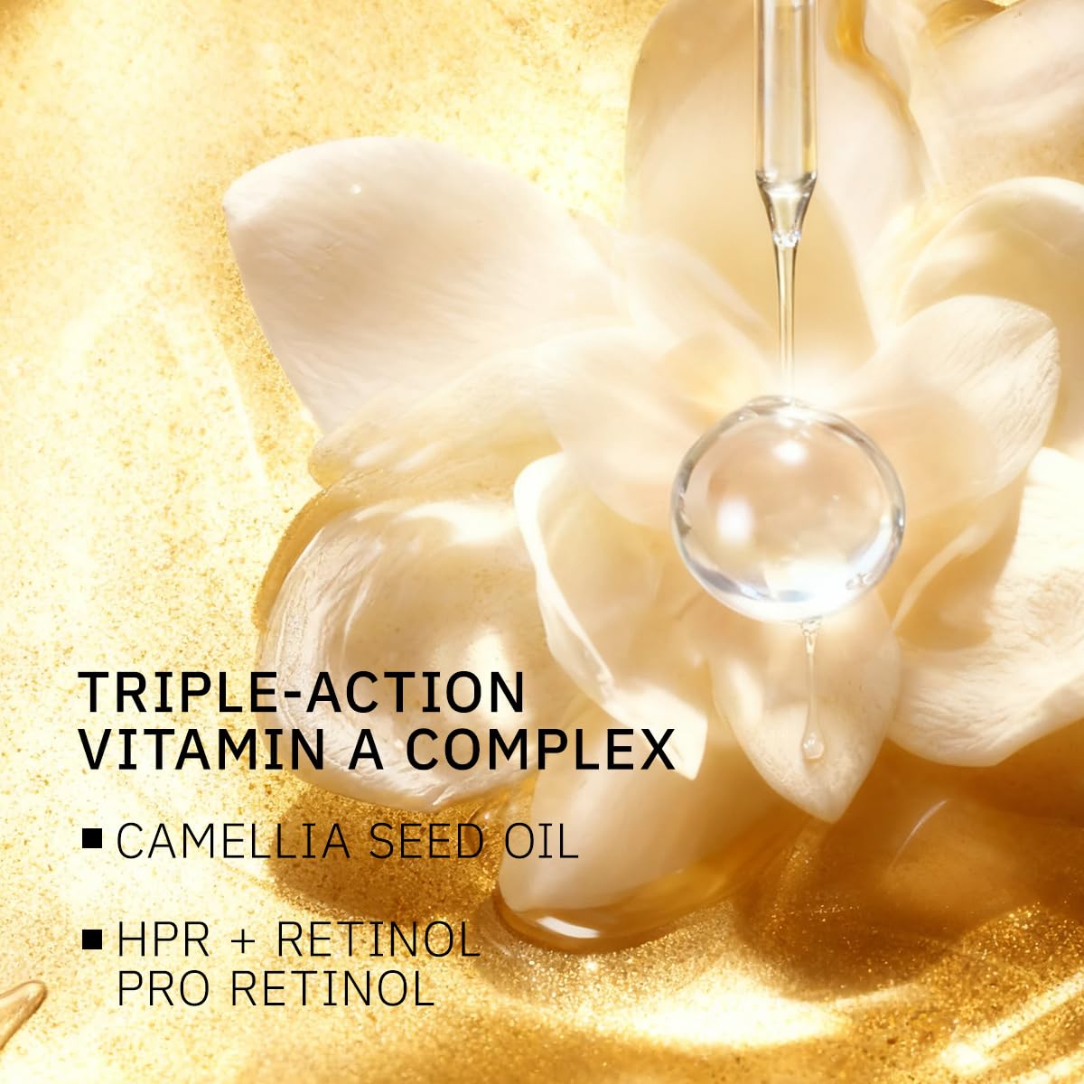 HKH Retinol + HPR Serum for Face – Night Capsule Serum with Peptide Support | Fragrance-Free and Non-Greasy