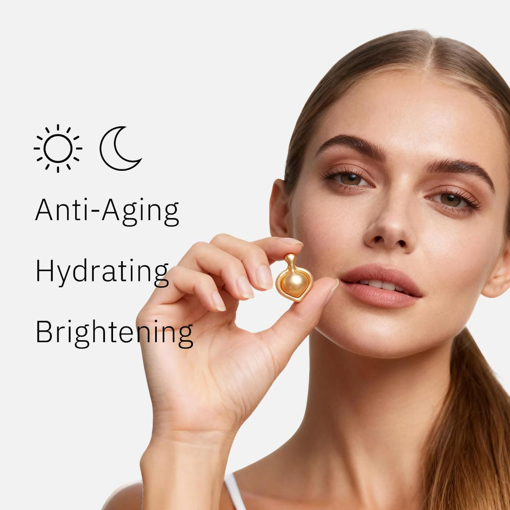 HKH Retinol + HPR Serum for Face – Night Capsule Serum with Peptide Support | Fragrance-Free and Non-Greasy