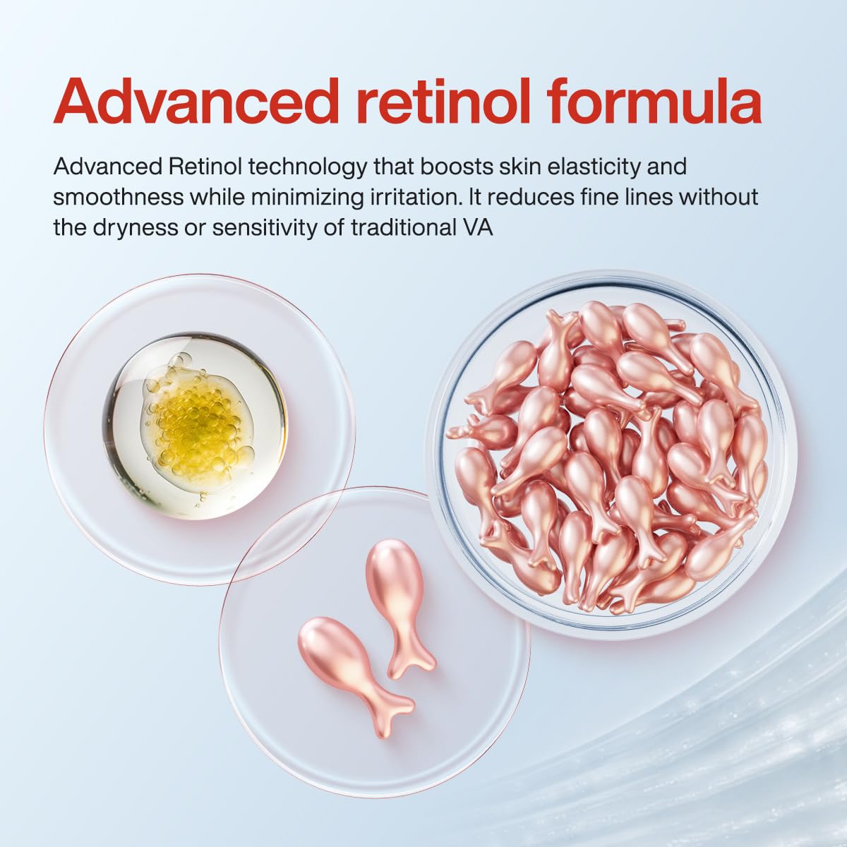 HKH Retinol Serum Capsules for Face – Anti-Aging Vitamin A & E (38 Caps), Travel-Friendly