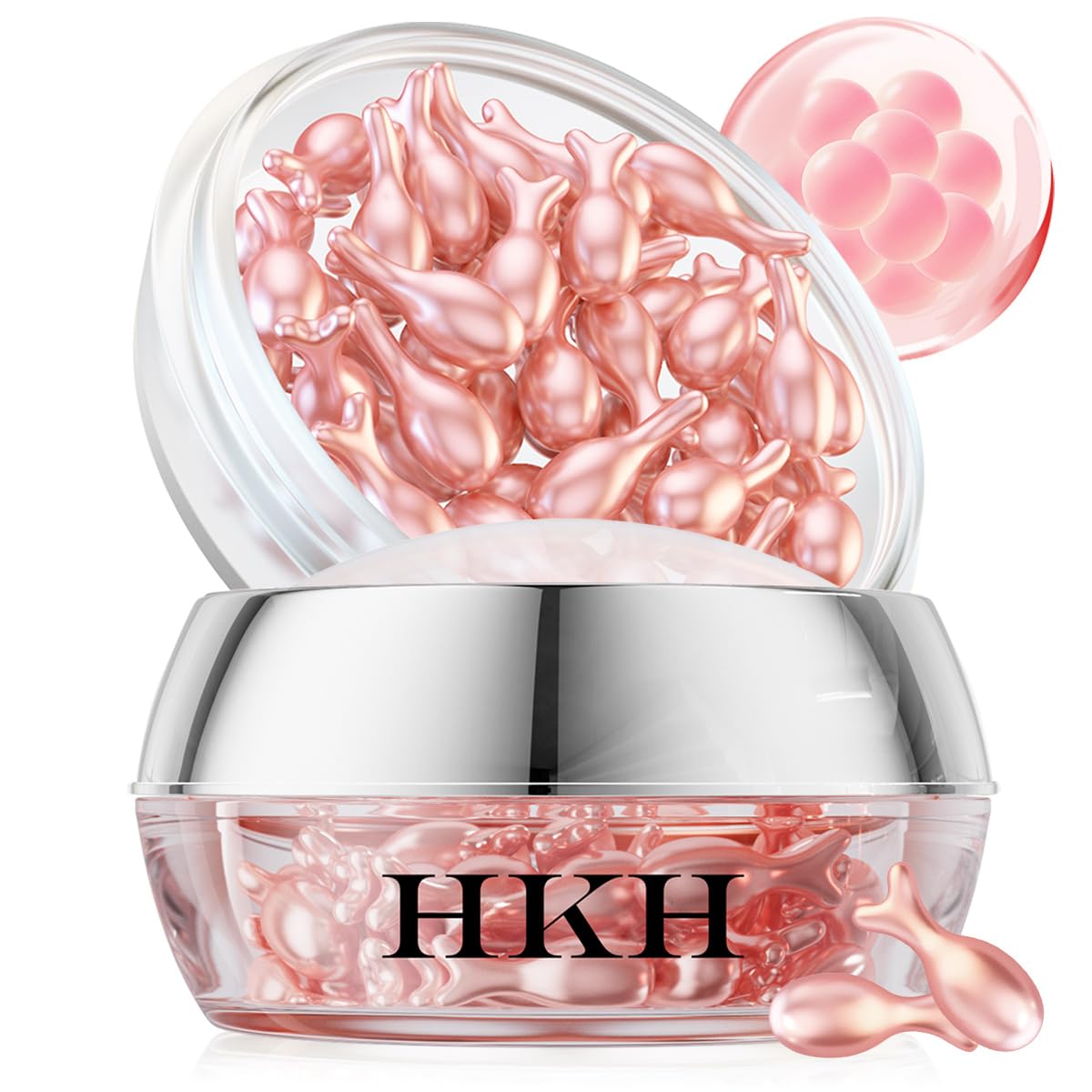 HKH Retinol Serum Capsules for Face – Anti-Aging Vitamin A & E (38 Caps), Travel-Friendly