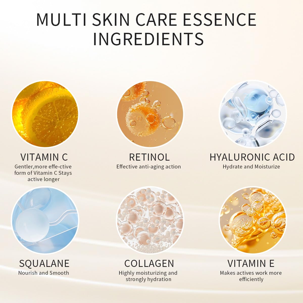 HKH Vitamin C & Retinol Serum Capsules Set – 96 Capsules (48 VC Morning + 48 VA Evening) for Anti-Aging & Hydration