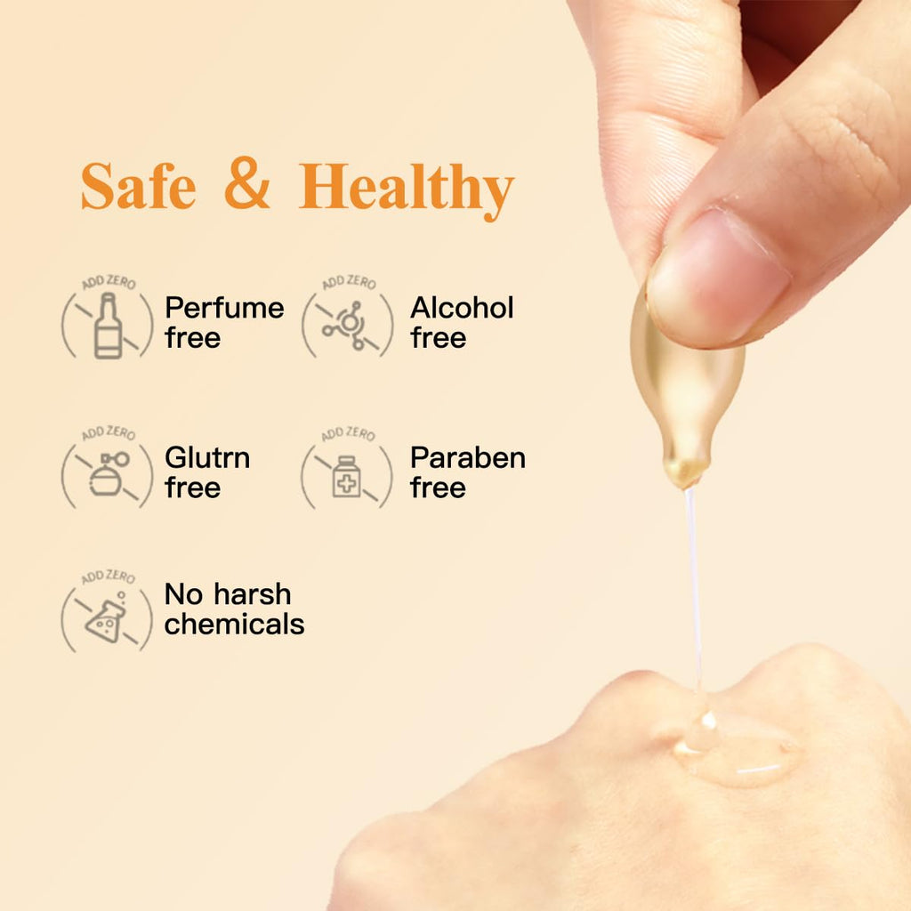 HKH Vitamin C Serum Capsules Set – 96 Morning Capsules | Hydrating Anti-Aging Face Serum