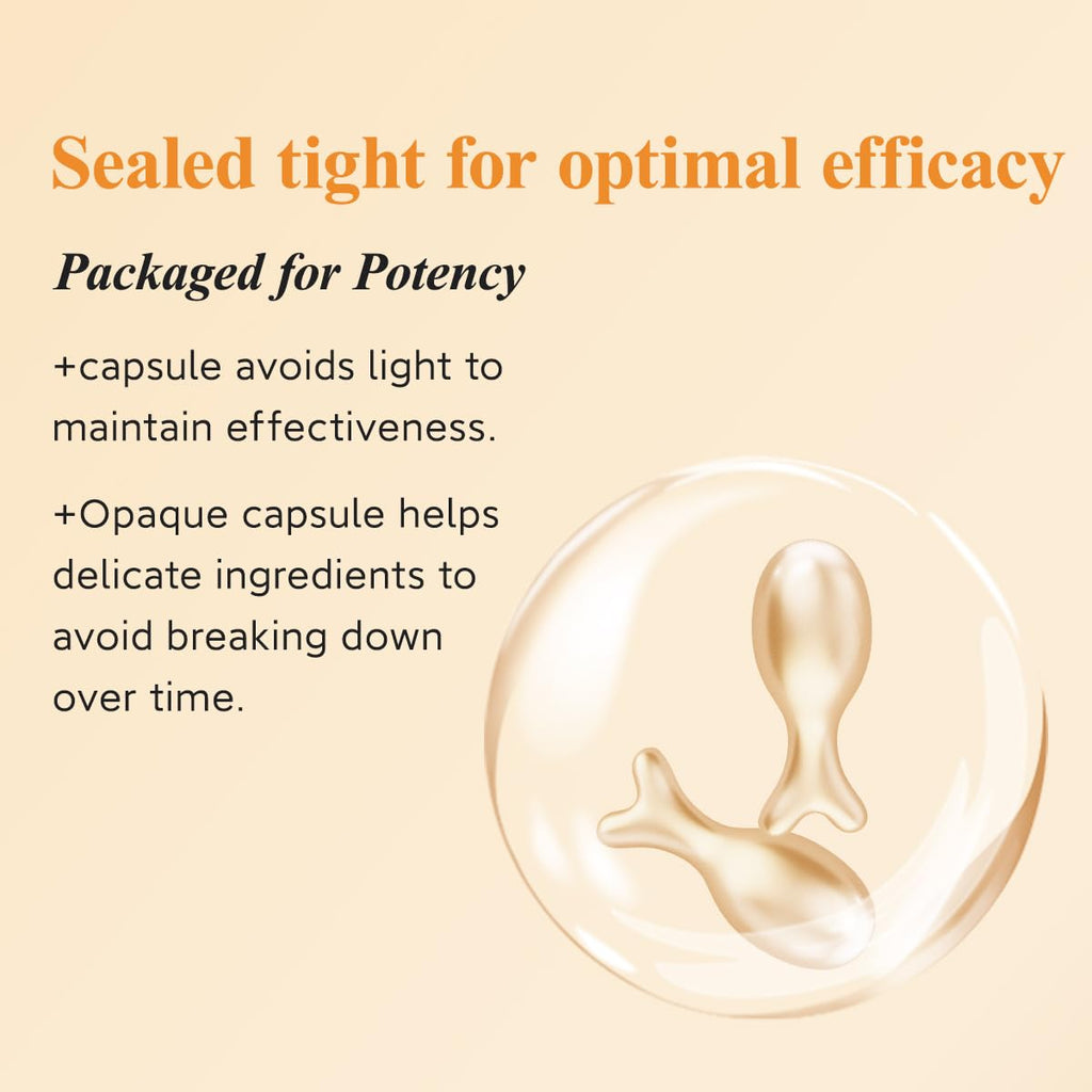 HKH Vitamin C Serum Capsules Set – 96 Morning Capsules | Hydrating Anti-Aging Face Serum