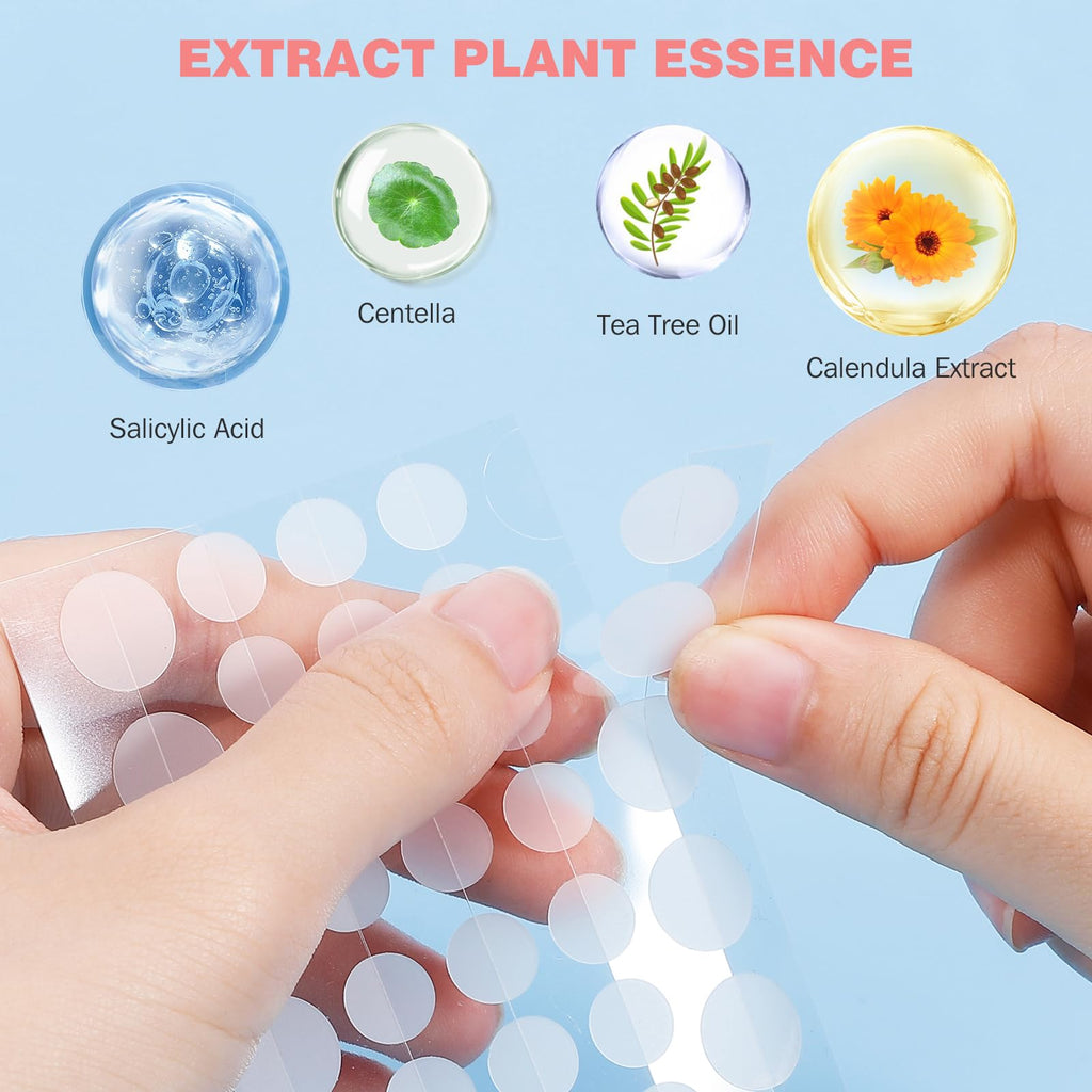 HLOES Pimple Patches – Cute Star-Shaped Hydrocolloid Patches, 280 PCS, Overnight Blemish Coverage
