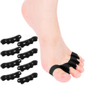 HLOES 8PCS Toe Spacers – Comfort, Alignment & Foot Care for Men & Women (Black)