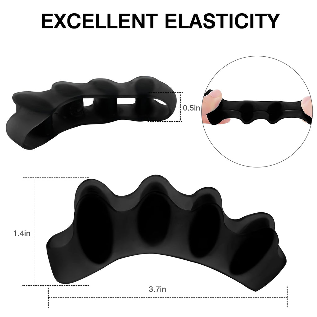 HLOES 8PCS Toe Spacers – Comfort, Alignment & Foot Care for Men & Women (Black)