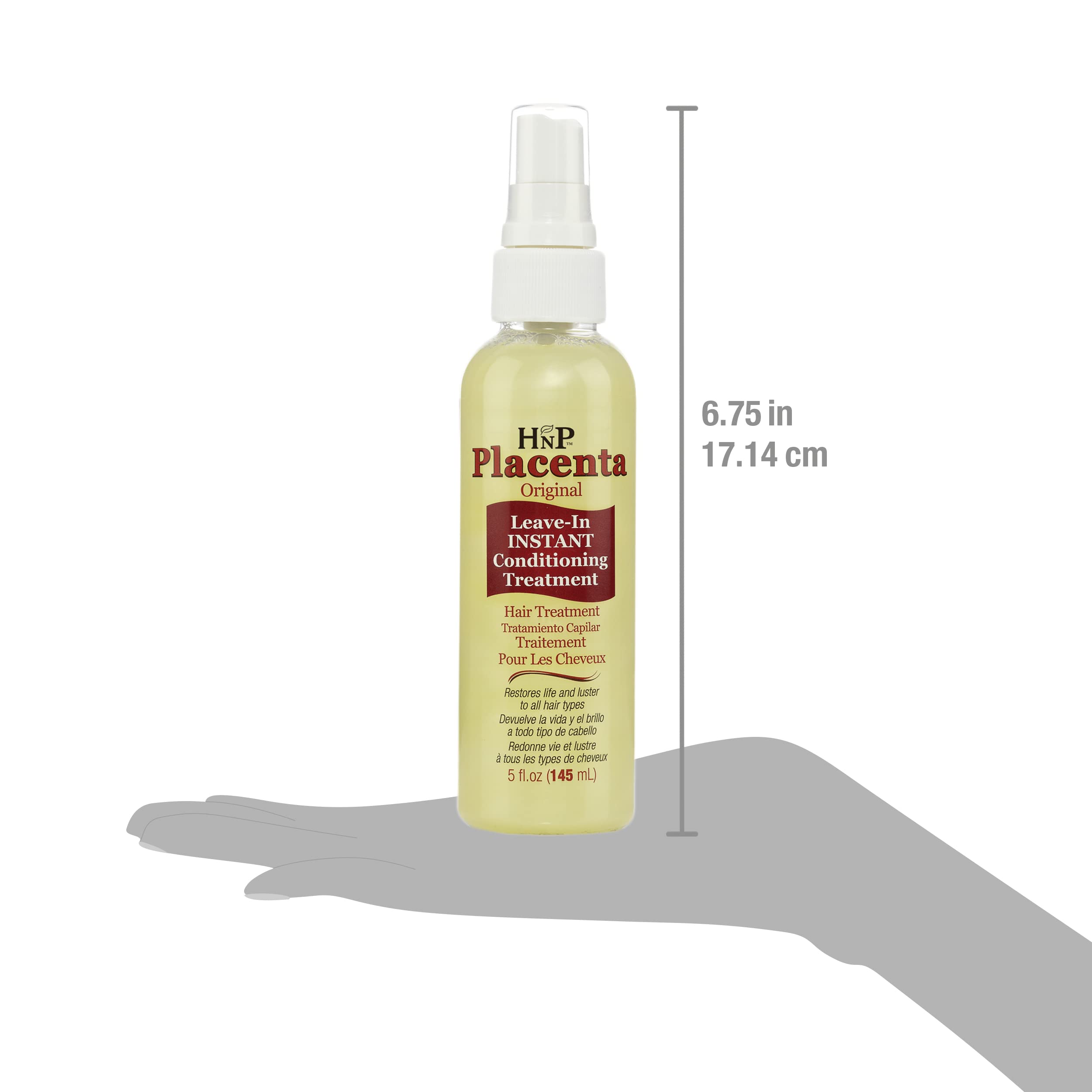 HNP Placenta Original Leave-In Conditioning Hair Treatment – Pump, 5 oz (Pack of 2)