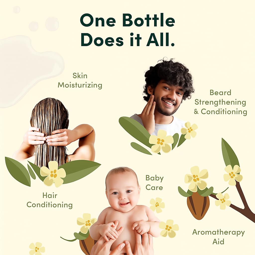 HobaCare Clear Jojoba Oil – Colorless, Odorless Carrier Oil for Skin, Hair & DIY Beauty (32 oz)