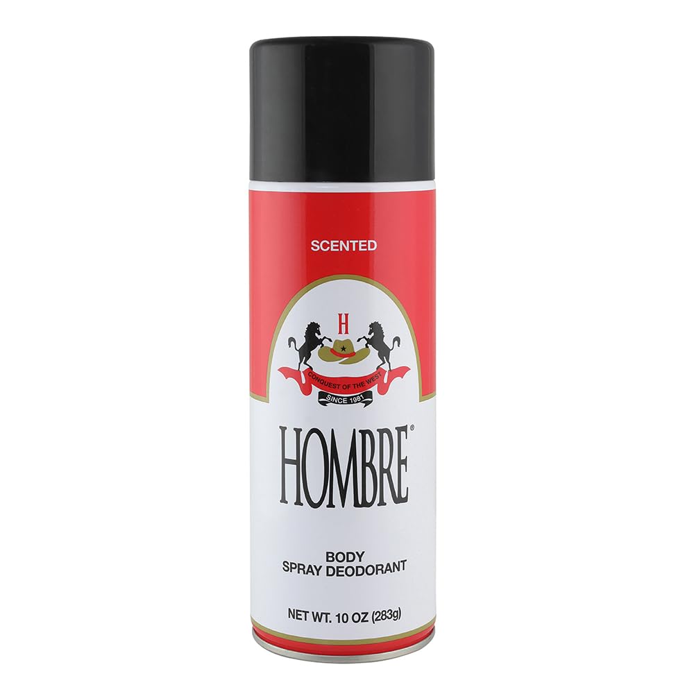 HOMBRE Red Deodorant Spray 10oz (283g) – 2 Pack with 80% More Product
