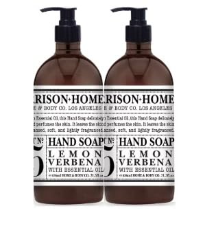 Garrison + Home Hand Soaps – Lemon Verbena, 2-Pack