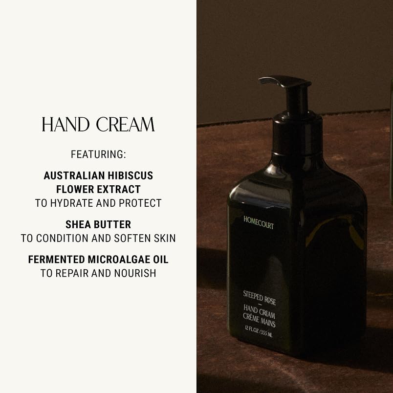 Homecourt Hand Cream – Non-Greasy Hydration for Soft Hands (Cipres Mint, 12 oz) | Dermatologist Tested, Clean Formula