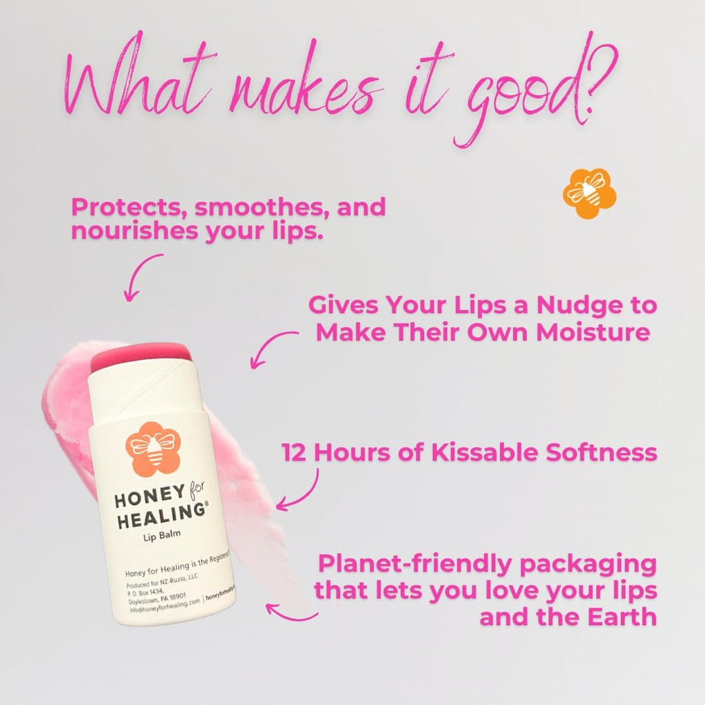Honey for Healing Manuka Lip Balm 15+ UMF – Ultra-Hydrating Tint in Rose | 0.25 oz