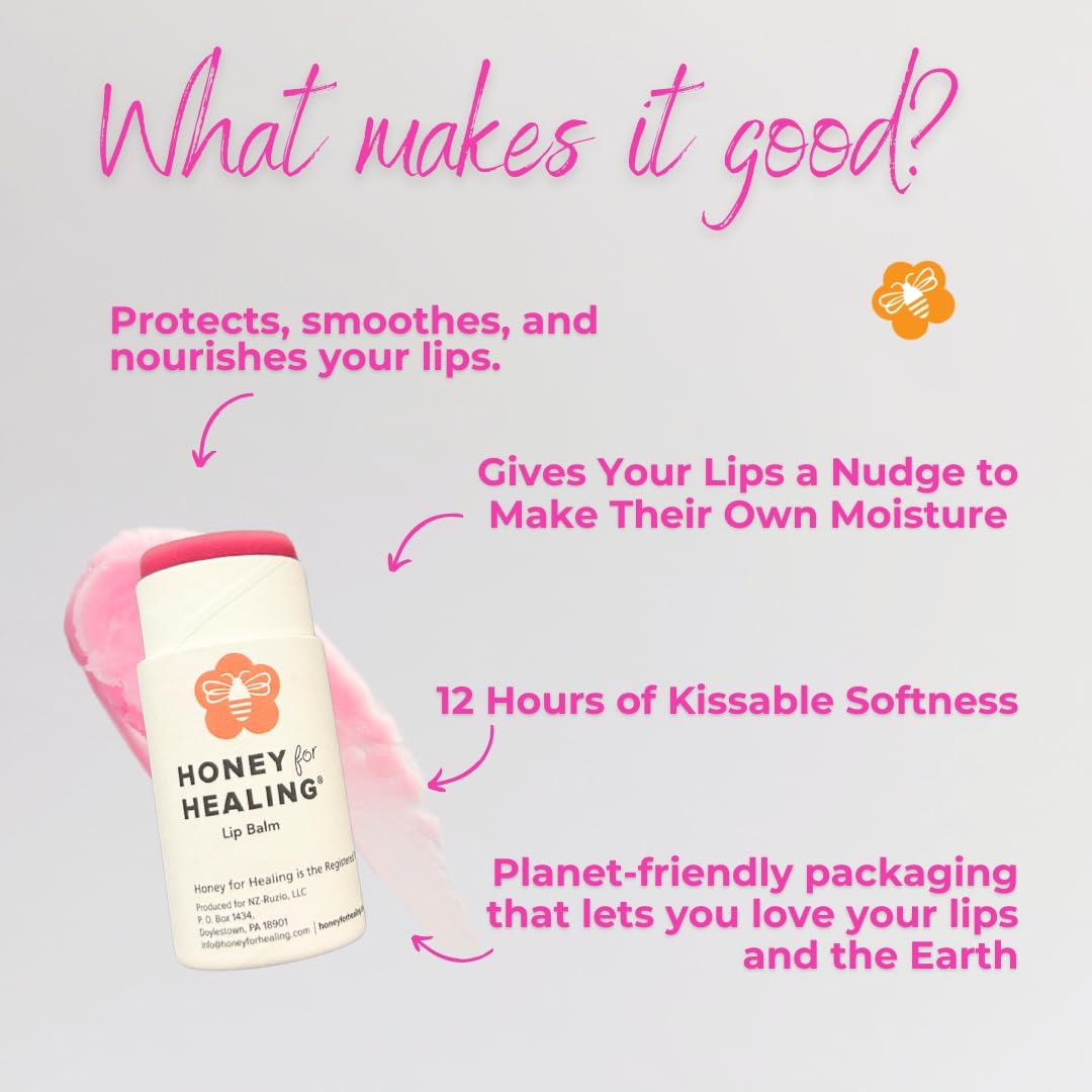 Honey for Healing Manuka Lip Balm 15+ UMF – Ultra-Hydrating Tint in Rose | 0.25 oz