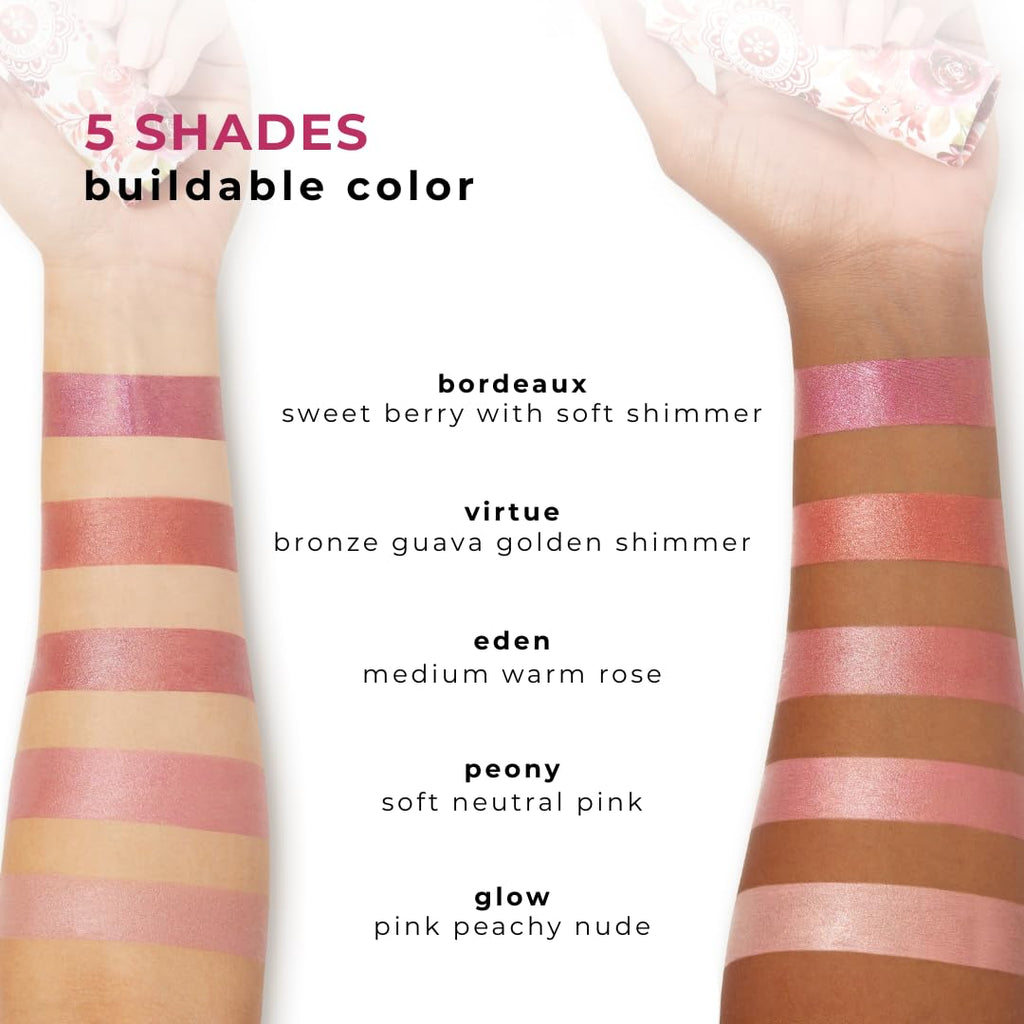 Honeybee Gardens Color Within Reach MultiStick Eden Soft Rose – Creamy, Multi-Use Makeup (0.2 oz) | Vegan & Cruelty-Free