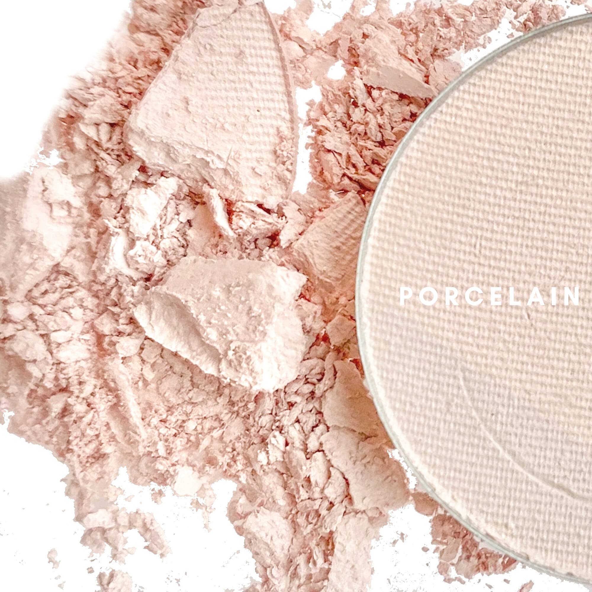 Honeybee Gardens Mini Skinny Duo Eye Shadow Compact – Canterbury & Porcelain | Refillable & Vegan, 26mm Pans