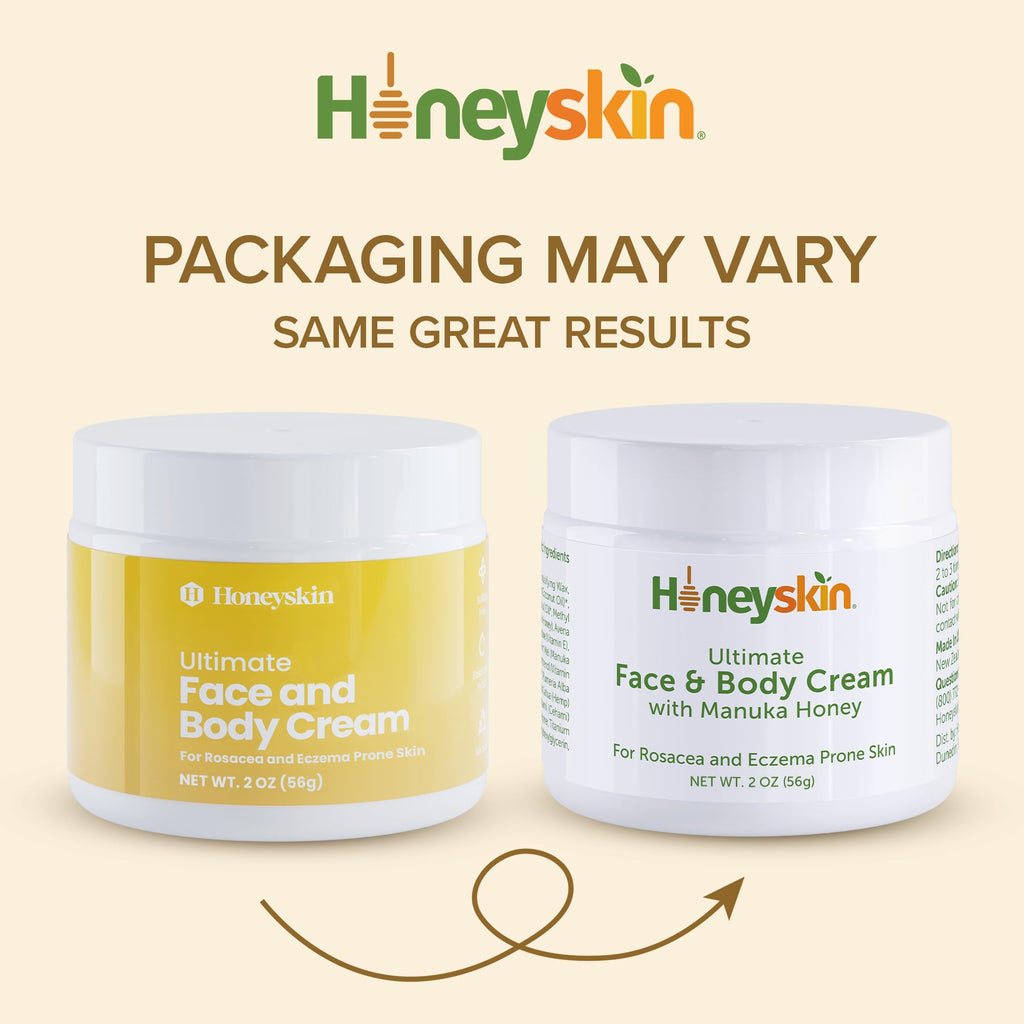 Honeyskin Hydrating Manuka Honey Face Moisturizer & Body Cream – Organic, For Very Dry Skin