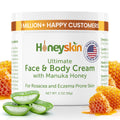 Honeyskin Hydrating Manuka Honey Face Moisturizer & Body Cream – Organic, For Very Dry Skin