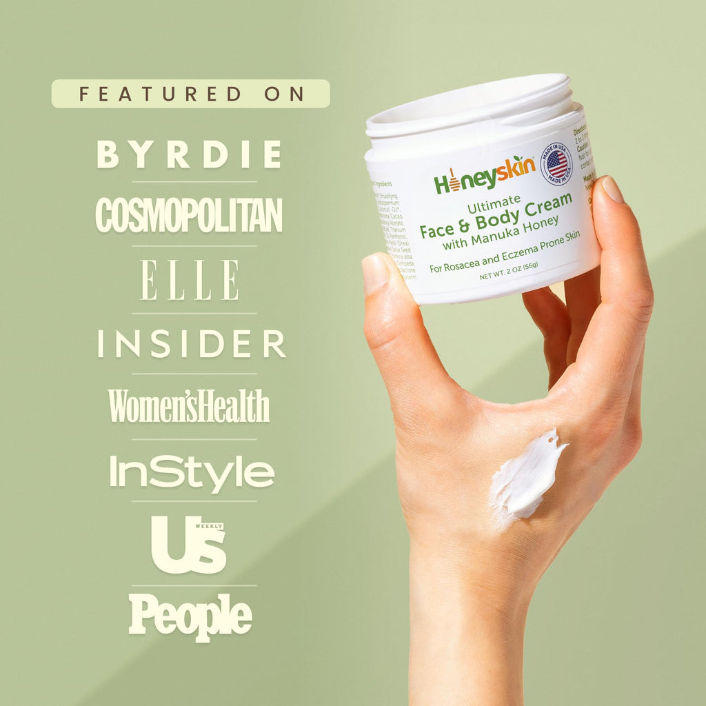 Honeyskin Hydrating Manuka Honey Face Moisturizer & Body Cream – Organic, For Very Dry Skin