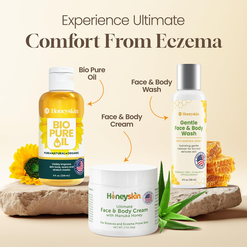 Honeyskin Hydrating Manuka Honey Face Moisturizer & Body Cream – Organic, For Very Dry Skin