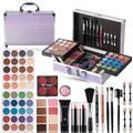 Hot Sugar Teen Makeup Kit – 40-Piece Beginner Set in Aluminum Case (Purple Houndstooth)