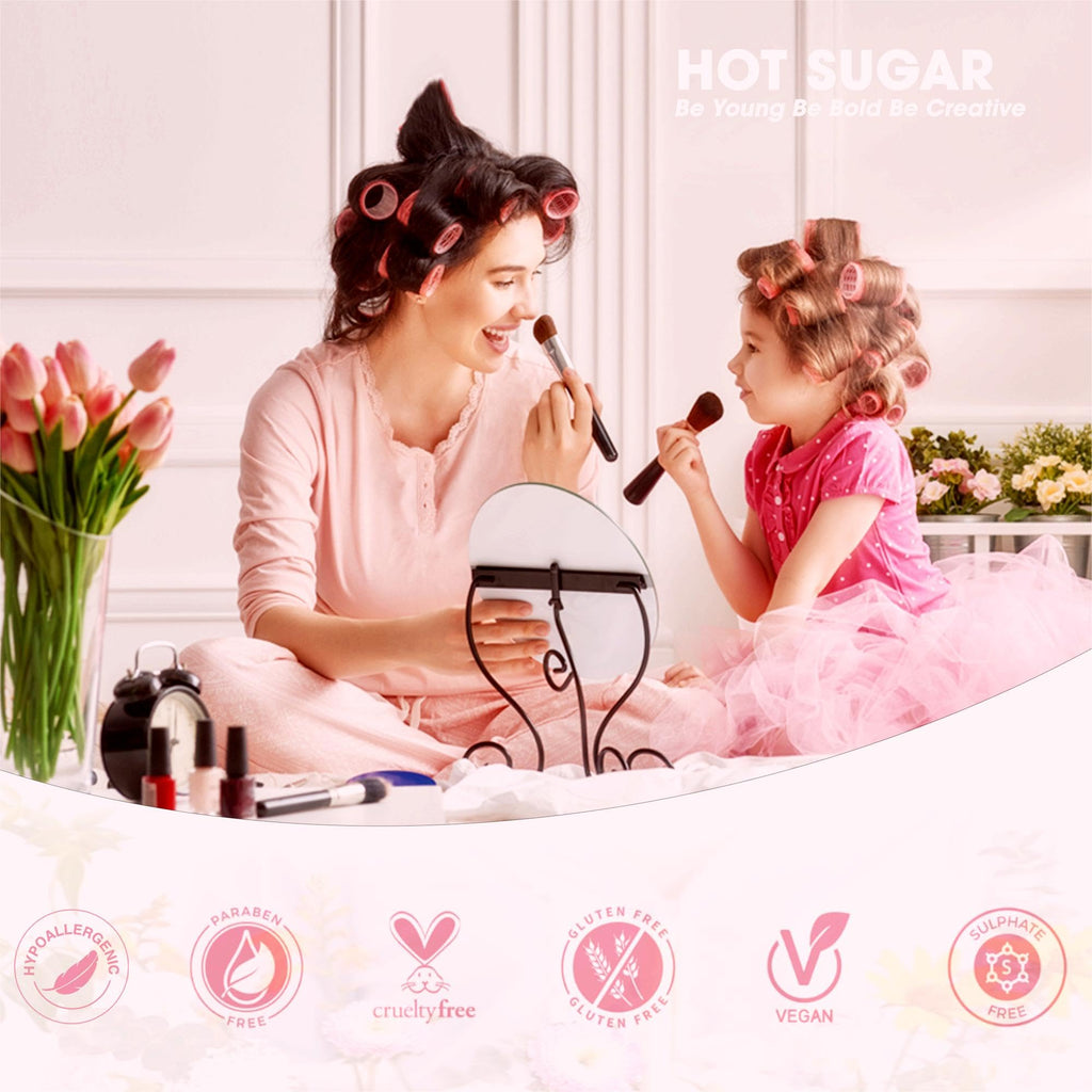 Hot Sugar Girls Makeup Kit Floral – Complete Teen Cosmetic Set with Tools