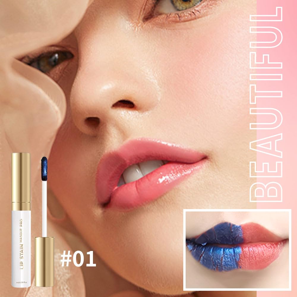 Lip Stain - Wipe-Off & Peel Off Lip Color | Waterproof, Long Lasting, Transfer-Resistant & Smudge-Proof | Easy Wipe Finish, High Pigment | All-Day Kiss-Proof Lip Stain - Muted Terracotta | Houksouml