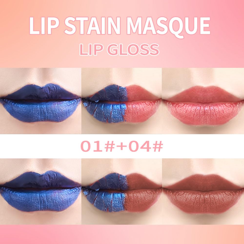 Lip Stain - Wipe-Off & Peel Off Lip Color | Waterproof, Long Lasting, Transfer-Resistant & Smudge-Proof | Easy Wipe Finish, High Pigment | All-Day Kiss-Proof Lip Stain - Muted Terracotta | Houksouml