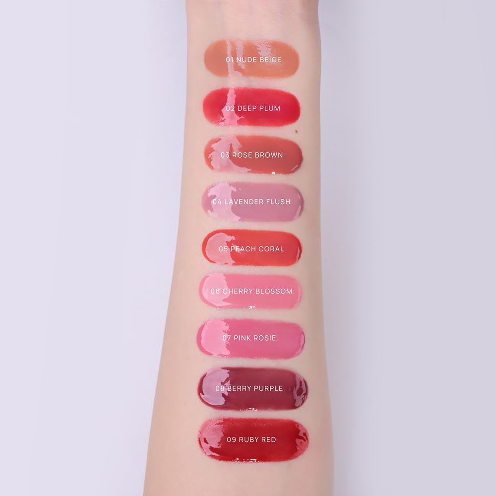 House of Hur Moist Ampoule Blusher – Hydrating 50% Essence, Dewy Finish, 0.68 fl oz, 9 Shades (Deep Plum)