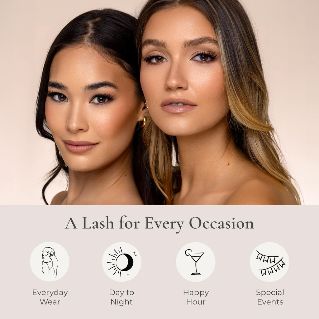 House of Lashes Eyelash Glue – Latex-Free for Sensitive Eyes, All-Day Hold, Clear Finish, 2 Count