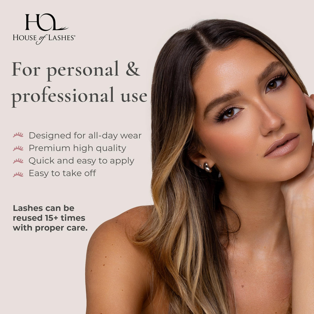House of Lashes Iconic Lite Demi – Lightweight Faux Mink Llashes for Bold Cat-Eye