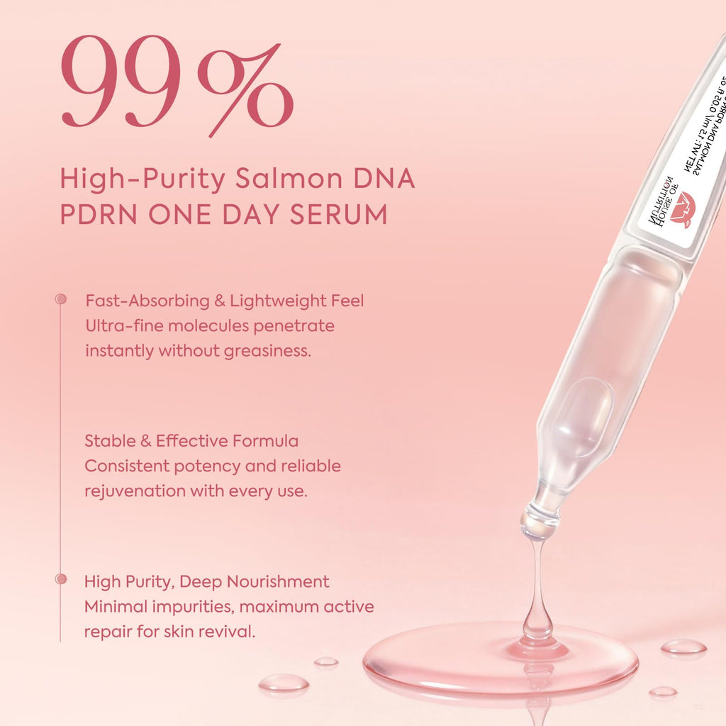 House of Nutrition Salmon DNA Serum – 99% PDRN High-Purity Ampoule for Deep Hydration