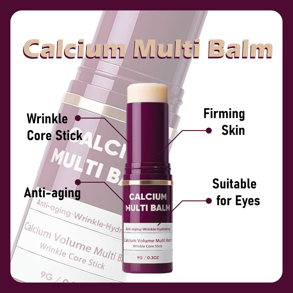 HOUYAN Calcium Balm – Multi-Balm for Lip, Eye & Neck | Hydration, Almond & Vitamin E