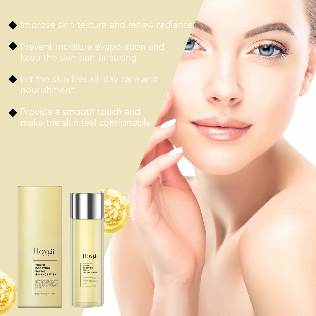 HOYGI Propolis Toner – Hydrating Face Toner with Propolis & Hyaluronic Acid for Glass Skin | 3.38 fl oz