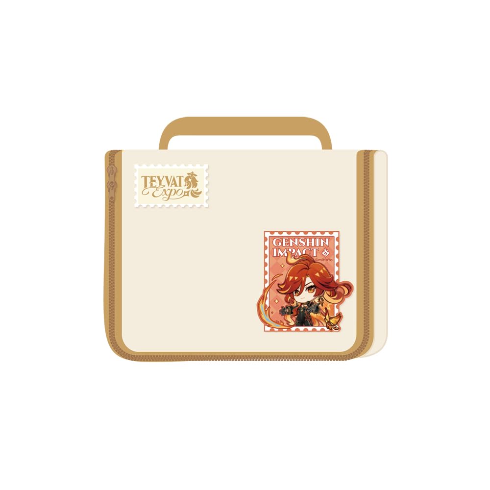 HOYOVERSE GENSHIN IMPACT Teyvat Expo Travel Toiletries Bag & Velcro Patch