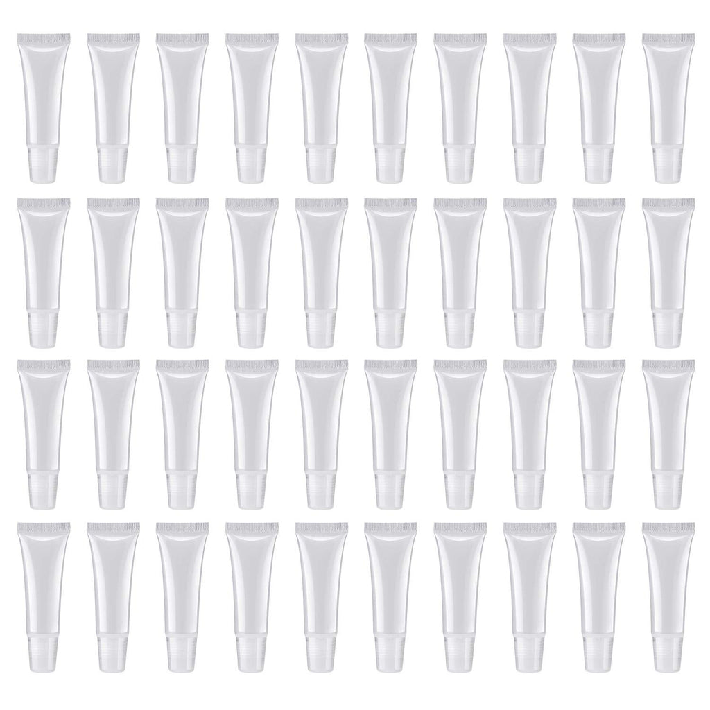 HRLORKC 200Pcs 10ml Empty Lip Tubes – Leak-Proof, Portable Lip Container Set