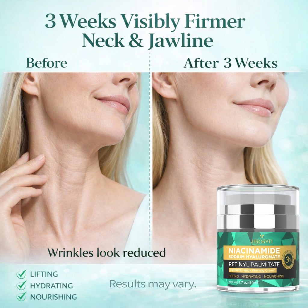 Hrorvei Neck Cream: Retinol, Collagen & Hyaluronic Acid Overnight Firming