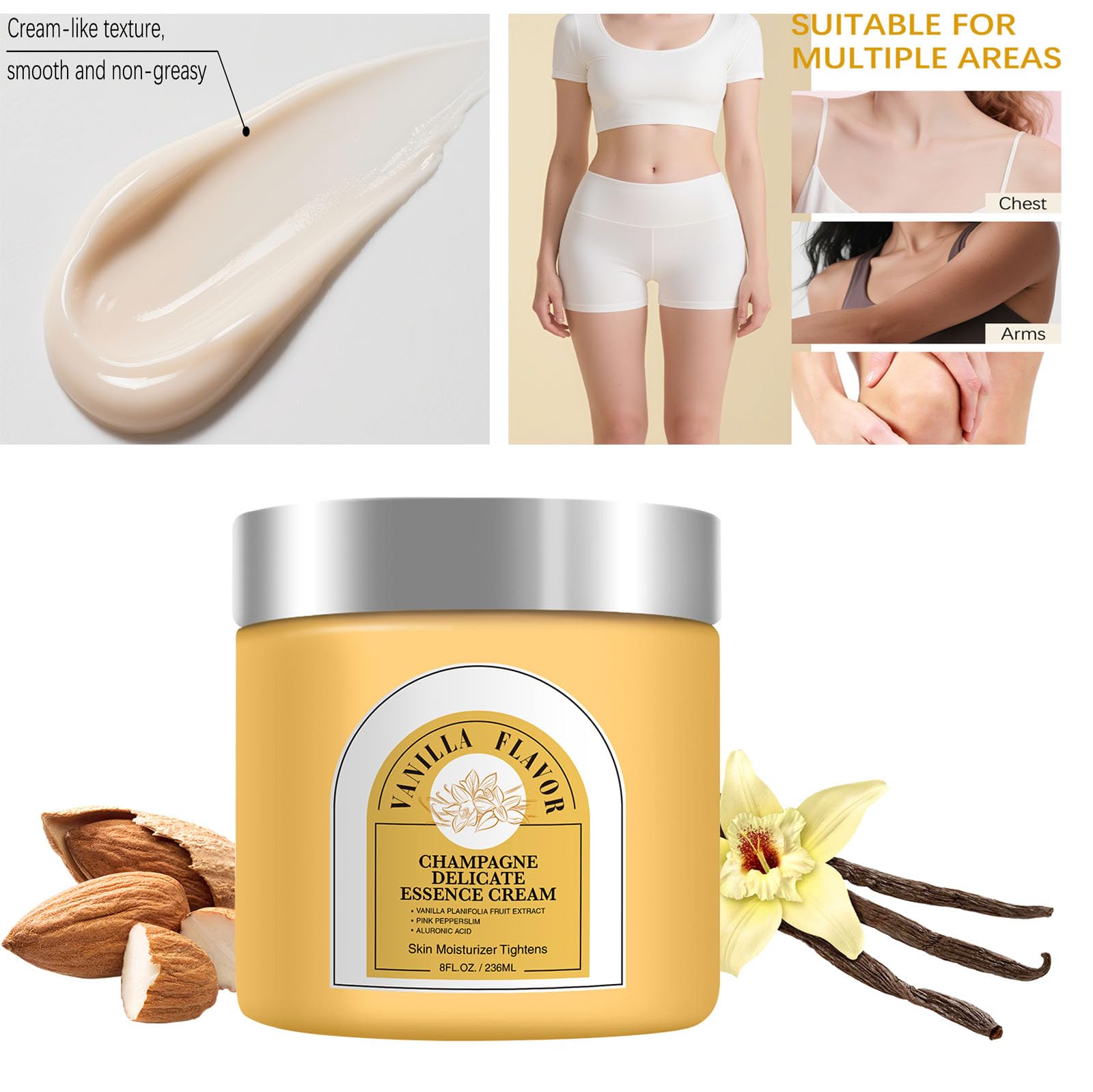 HTBGAA Champagne Lift Firming Body Crème – Pink Pepperslim, Vanilla