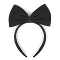 Huachi Black Bow Headband for Women | Cute Big Bow Hair Accessory for Cosplay & Parties