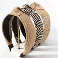 Huachi Knotted Headbands for Women – 3-Pack Boho Straw Hair Accessories