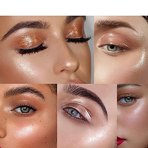 HuaQing PHOERA Body Luminizer 2 Pack – Rose Gold & Glistering Bronze, Waterproof Glow