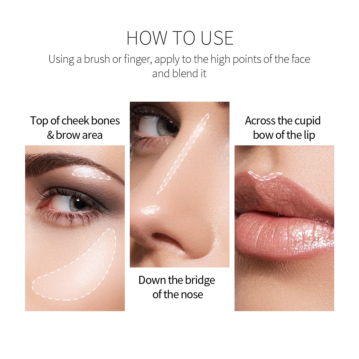 HuaQing PHOERA Body Luminizer 2 Pack – Rose Gold & Glistering Bronze, Waterproof Glow