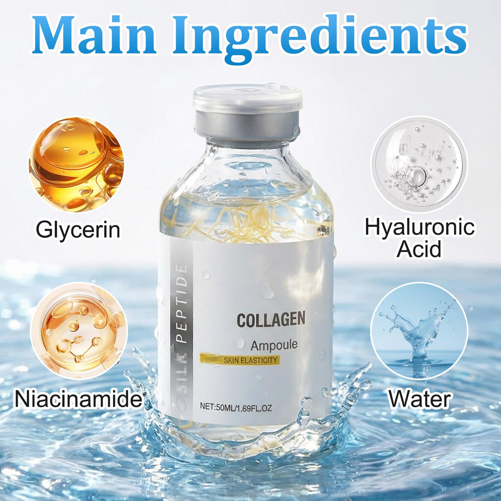 Huatinent SilkPeptide Intensive Lifting Ampoule – 2x100ml Collagen Peptide Serum for Firming & Hydration