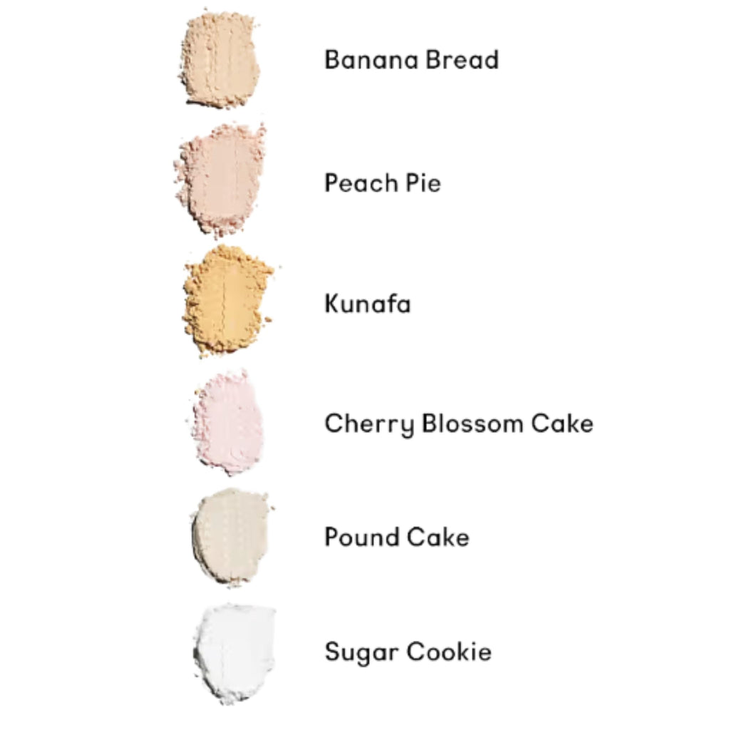 Huda Baby Bake Mini Loose Setting Powder - Kunafa | Deep Tan to Rich Skin Tones | Golden Brightening | .21 oz