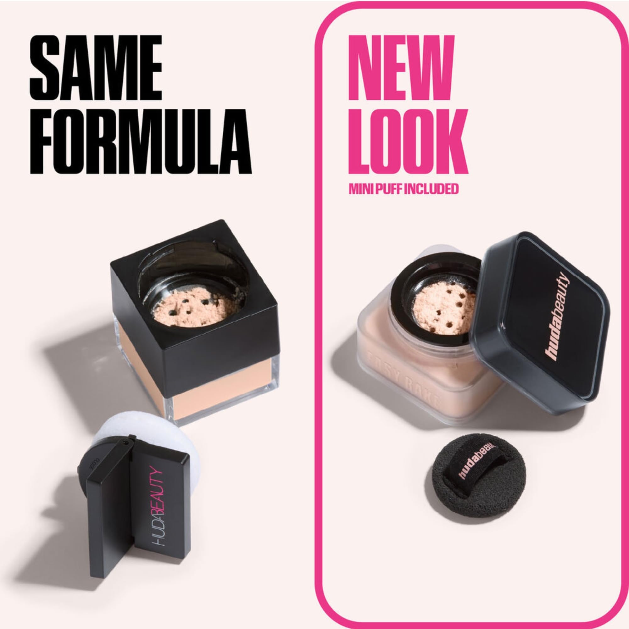Huda Beauty Baby Bake Mini Loose Setting Powder – Pound Cake, 6g (Fair to Tan Skin Tones)