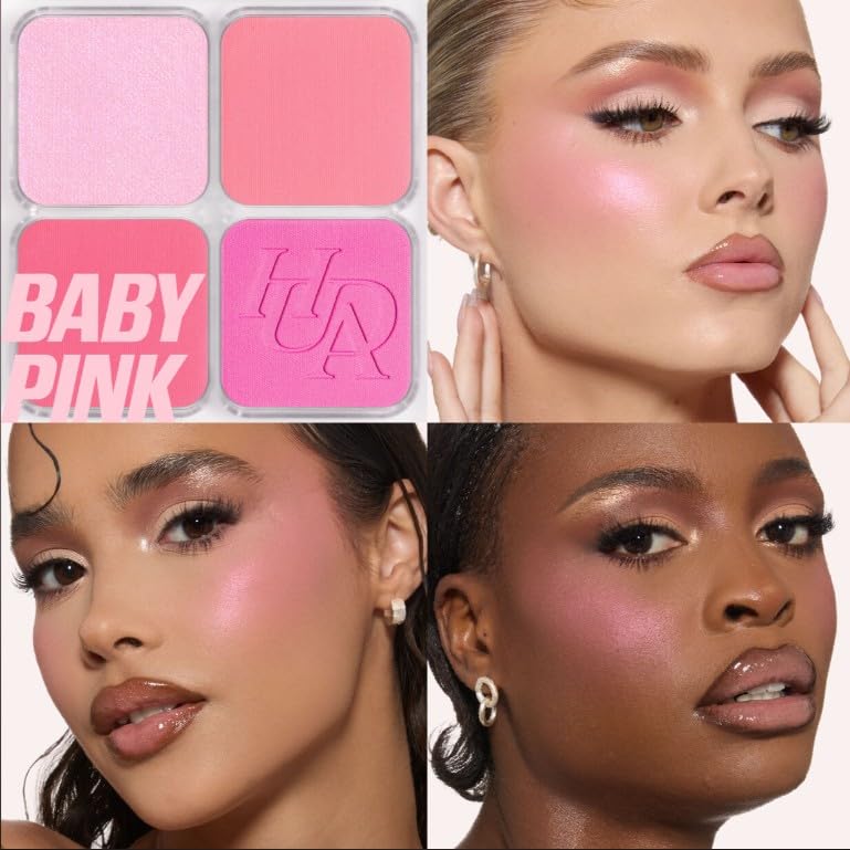 Huda Beauty Blush Filter Blurring Blushlighters Palette – Baby Pink (Limited Edition) 7.5 g