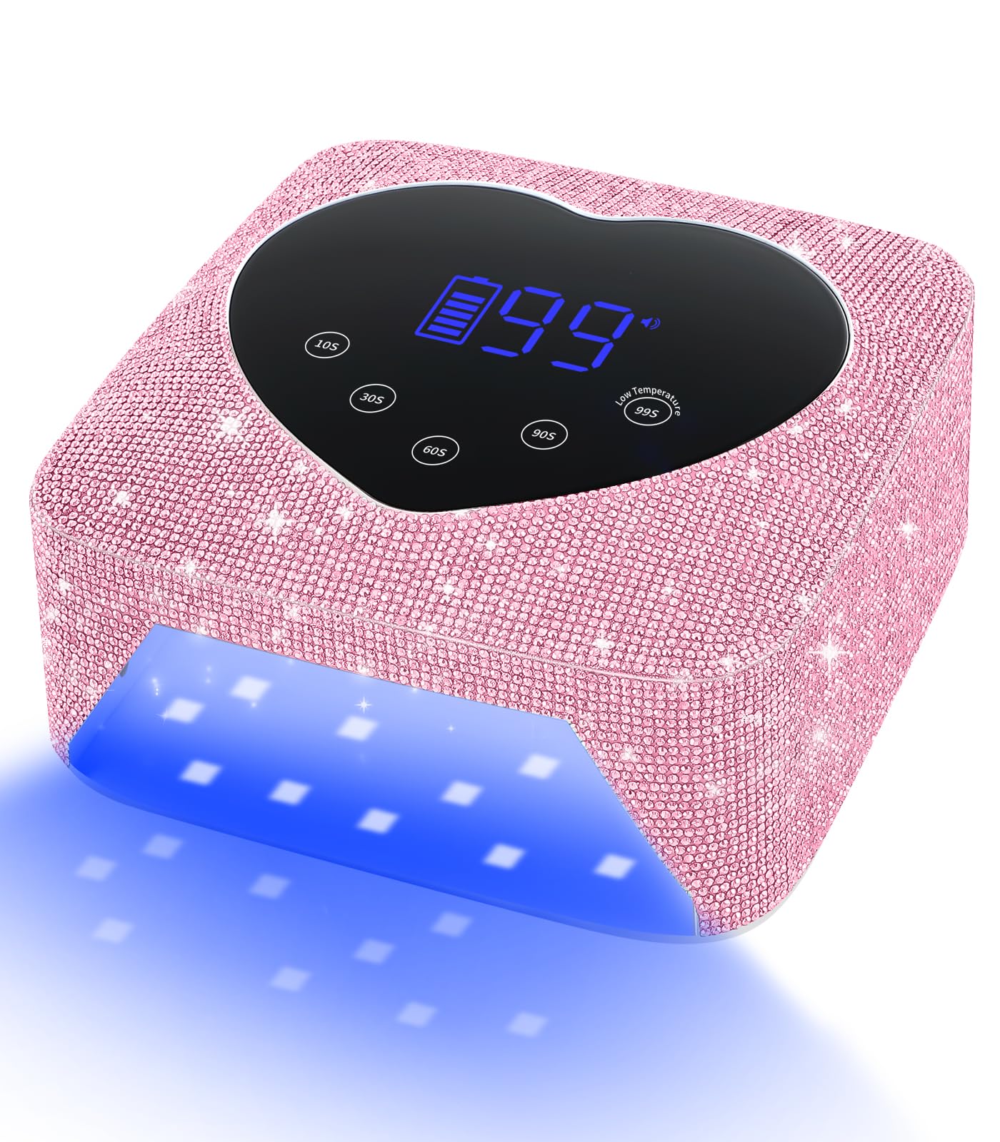 HUGMAPLE UV Nail Light – 72W Cordless Rechargeable Nail Lamp with 5 Timers, Auto Sensor