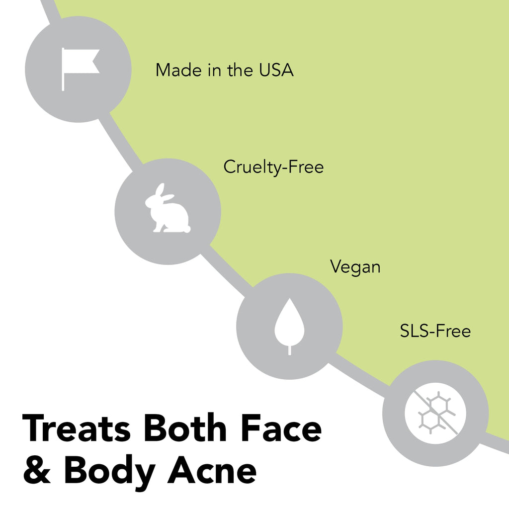 humane 10% Benzoyl Peroxide Acne Body Wash — 8 oz, Vegan & Cruelty-Free