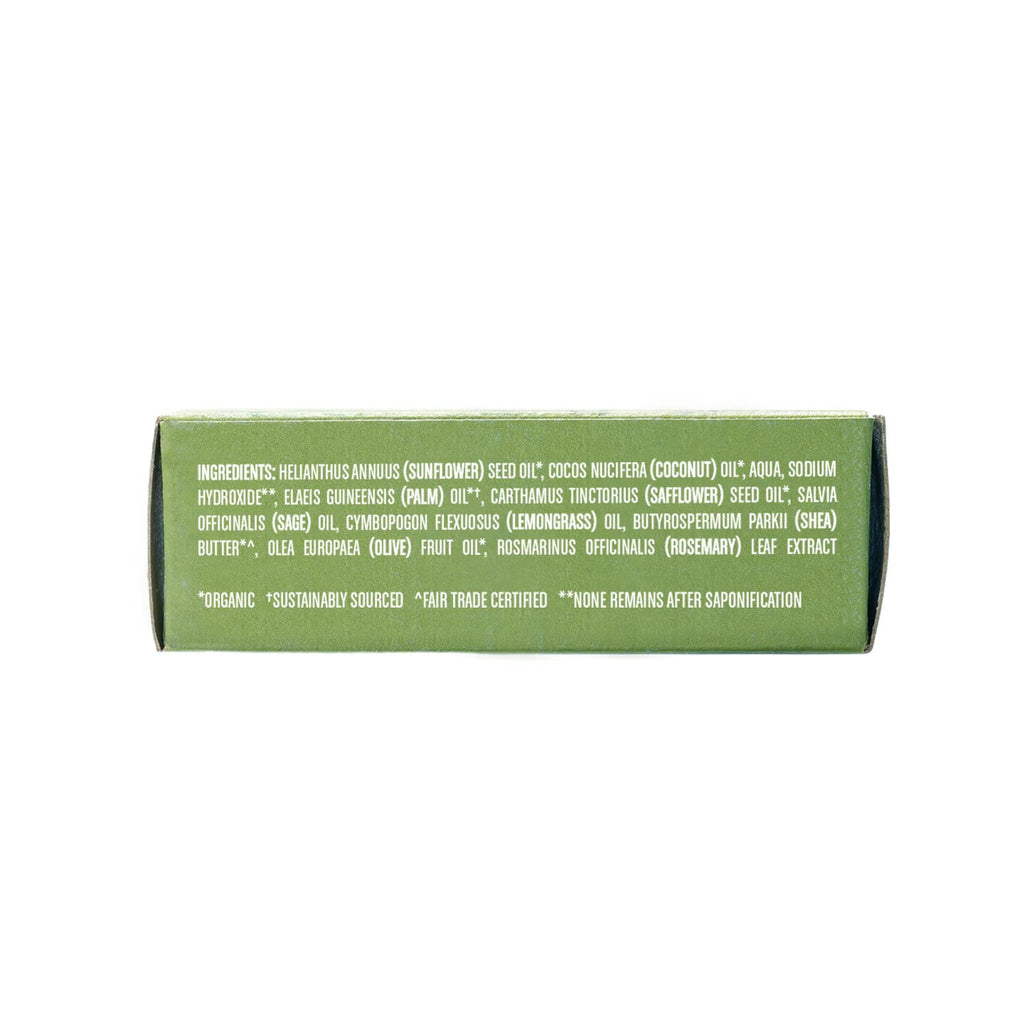 Humble Brands Handcrafted Lemongrass & Sage Soap Bars – Organic Cold Processed, 3 Pack